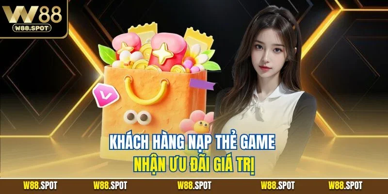 Khách hàng nạp thẻ game nhận ưu đãi giá trị
